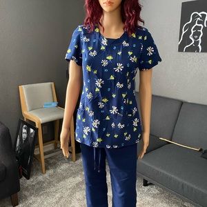 Cherokee Blue scrub set